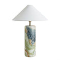 Load image into Gallery viewer, Tall Floral Marble Table Lamp
