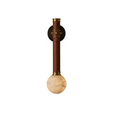 Threadline Alabaster Globe Wall Sconce