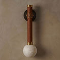 Charger l'image dans la visionneuse de la galerie, Threadline Alabaster Globe Wall Sconce
