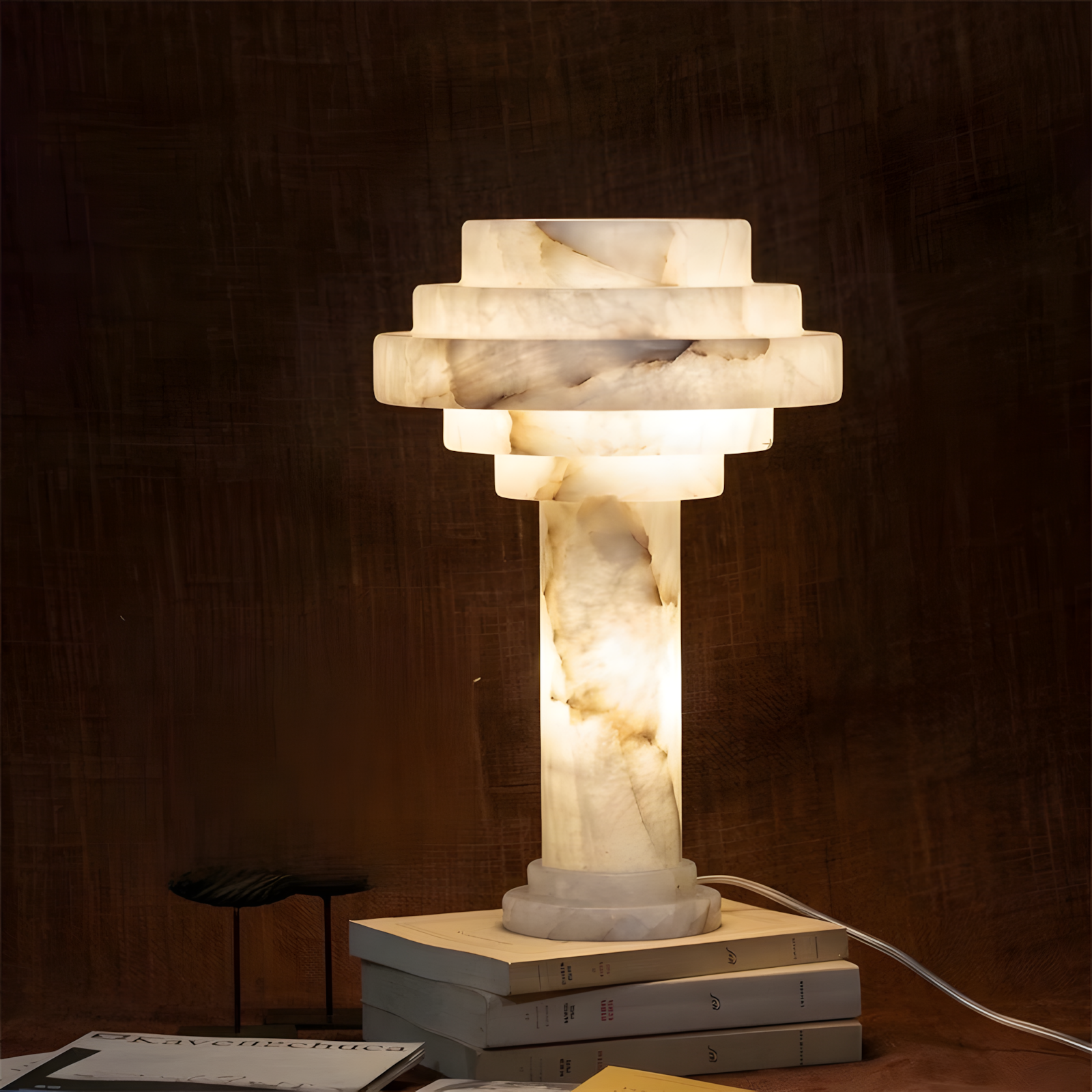 Tieralith Alabaster Table Lamp