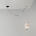 Load image into Gallery viewer, Totem Alabaster Adjustable Chandelier
