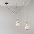 Load image into Gallery viewer, Totem Alabaster Adjustable Chandelier
