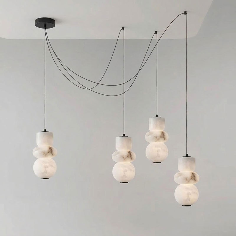 Totem Alabaster Adjustable Chandelier