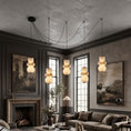 Load image into Gallery viewer, Totem Alabaster Adjustable Chandelier
