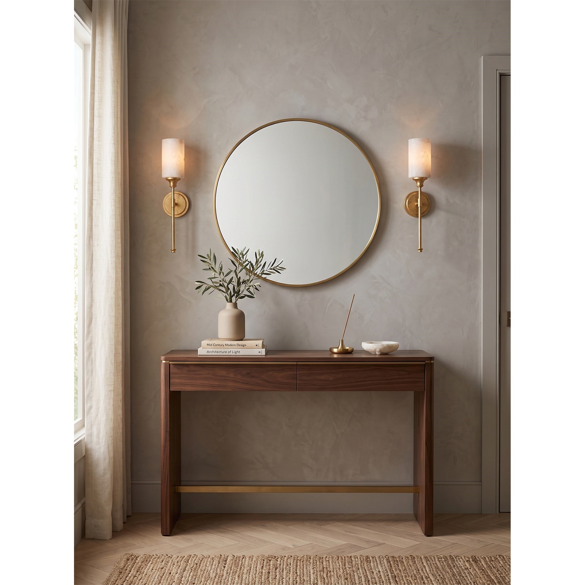 Tracie Alabaster Wall Sconce
