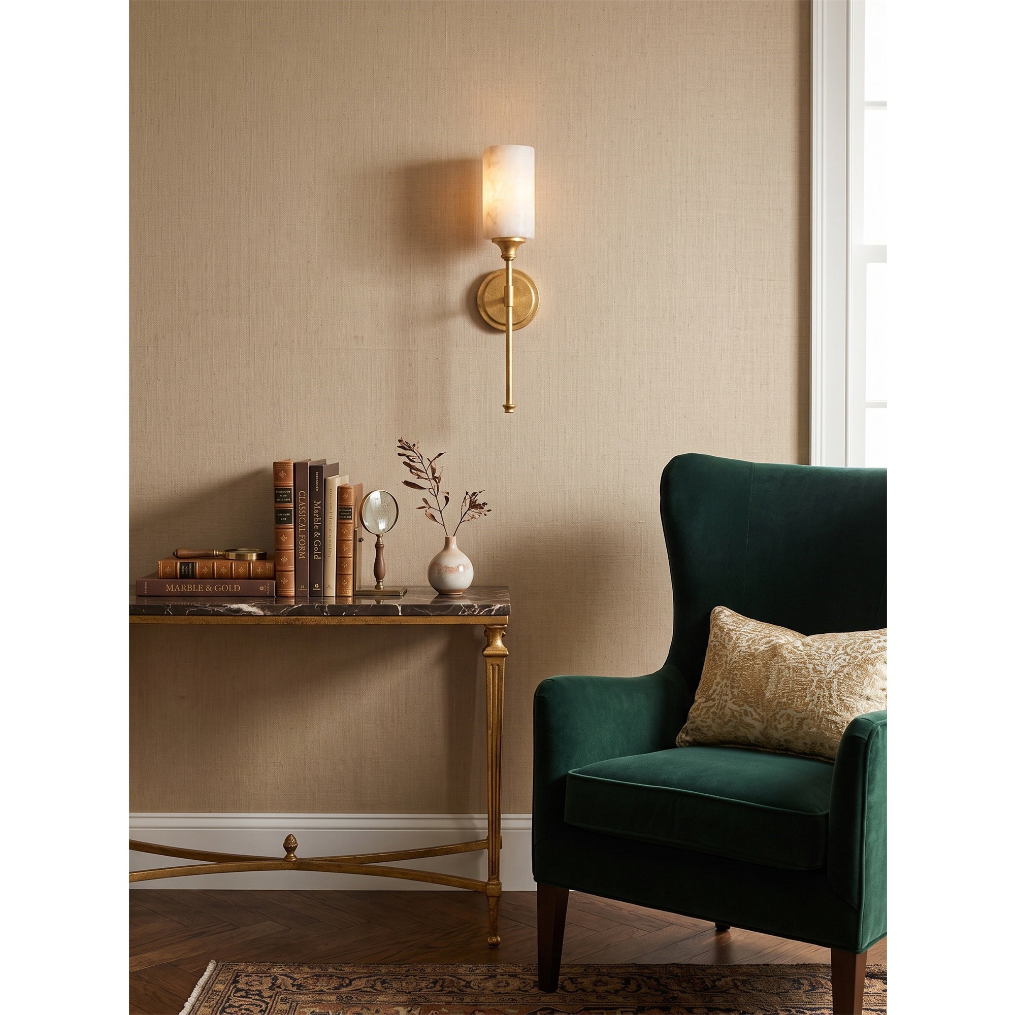 Tracie Alabaster Wall Sconce