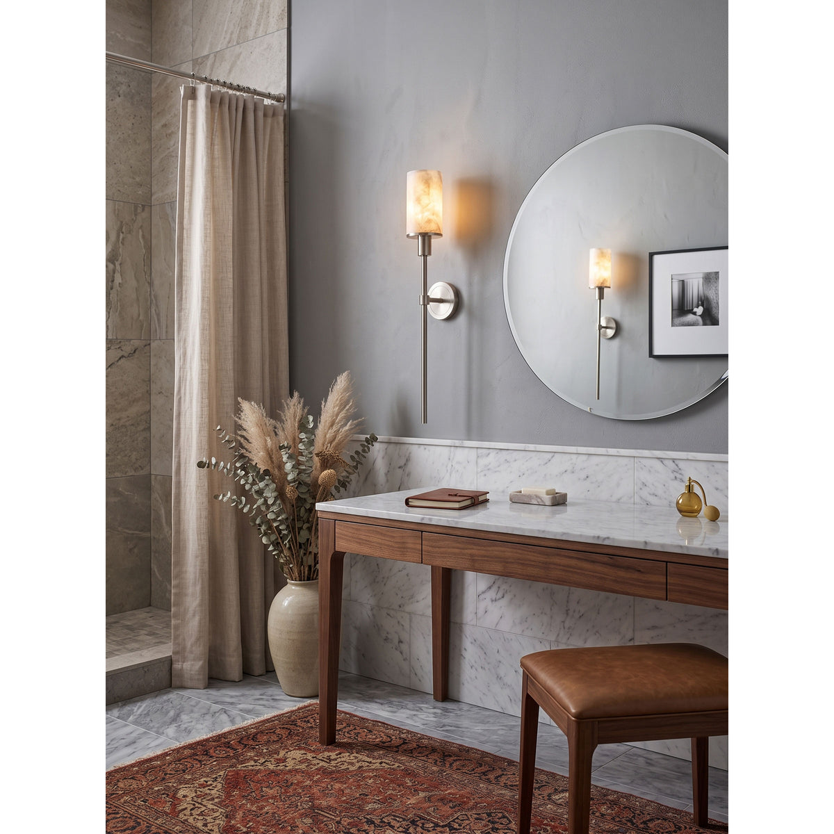 Tracie Alabaster Wall Sconce