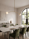 Load image into Gallery viewer, Traverse Alabaster Linear Chandelier
