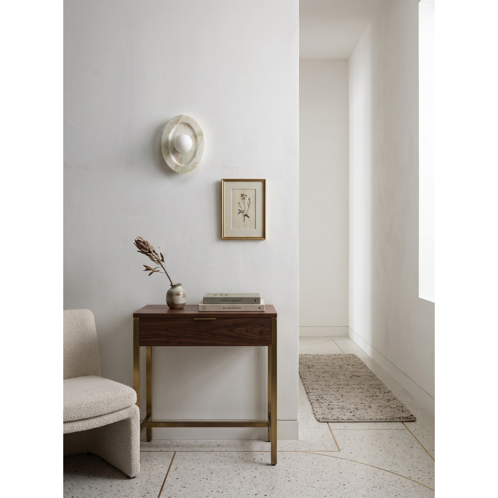 Tray Marble Wall Sconce