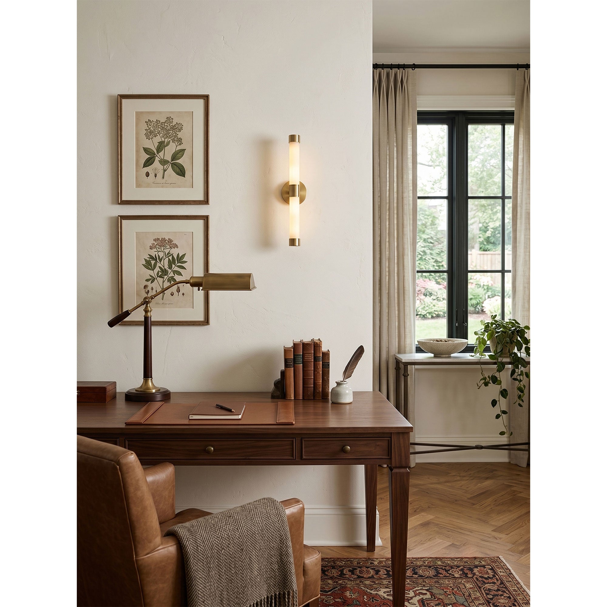 Tube Brass Wall Sconce