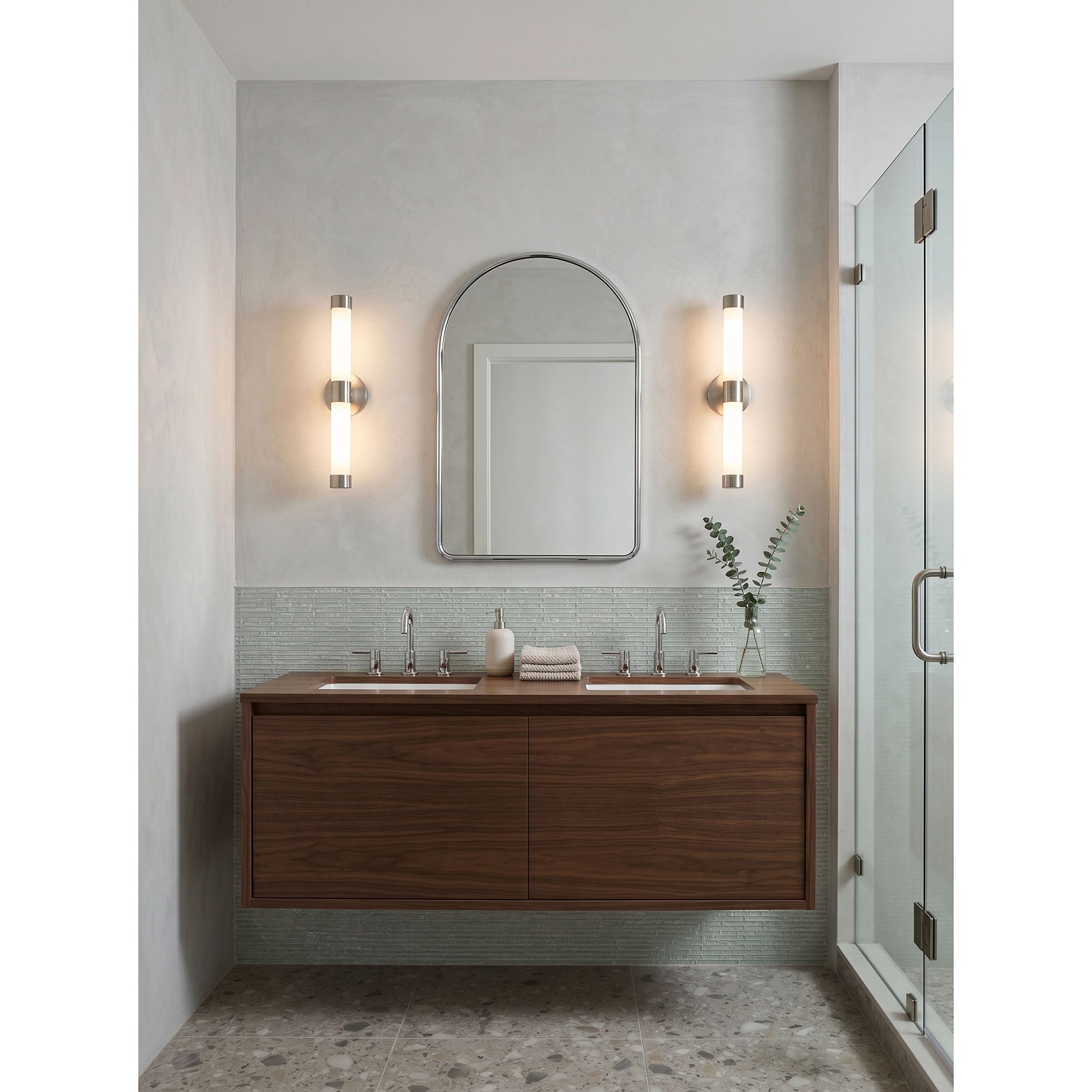 Tube Brass Wall Sconce