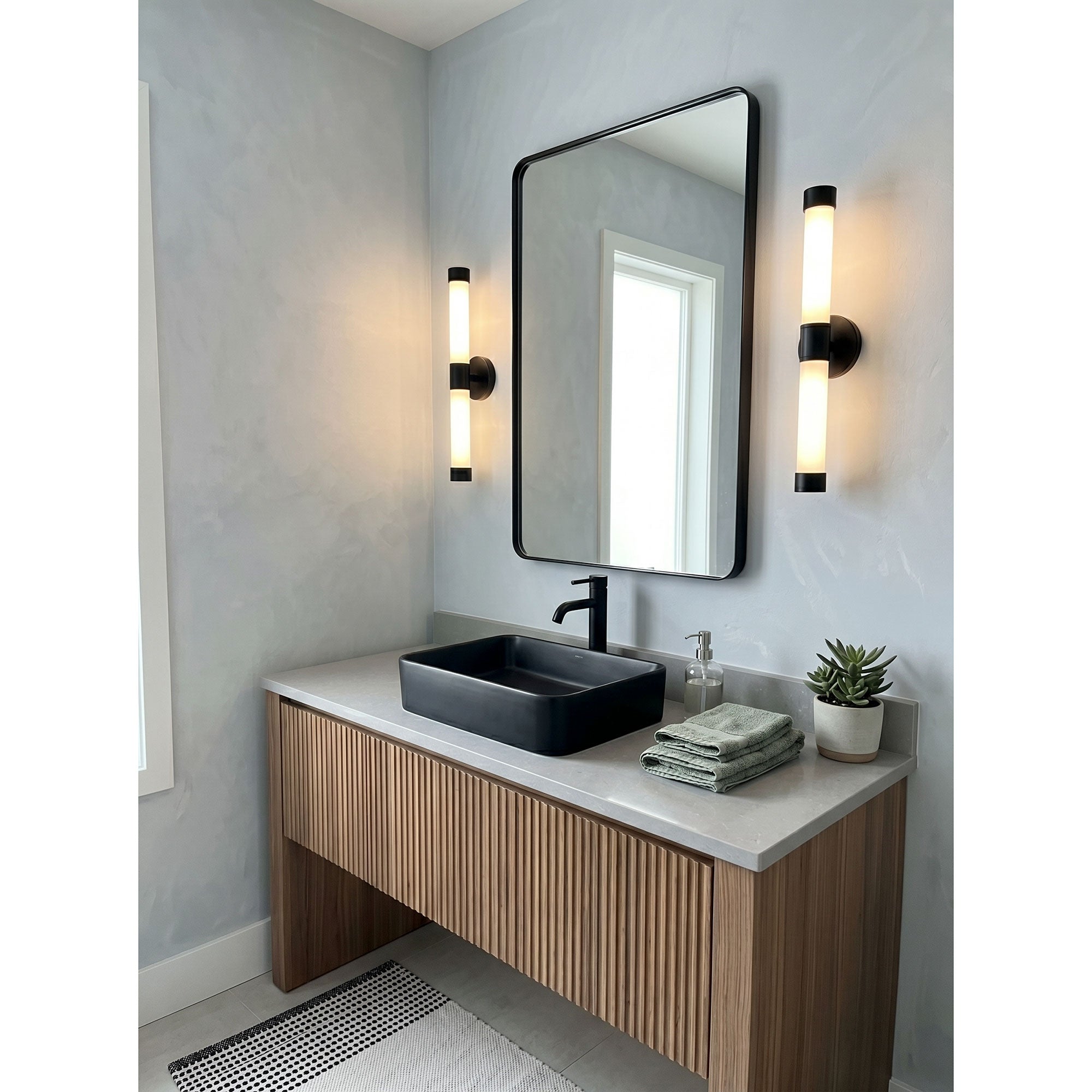 Tube Brass Wall Sconce
