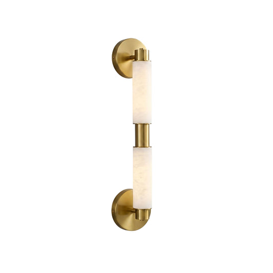 Tubular Alabaster Wall Sconce