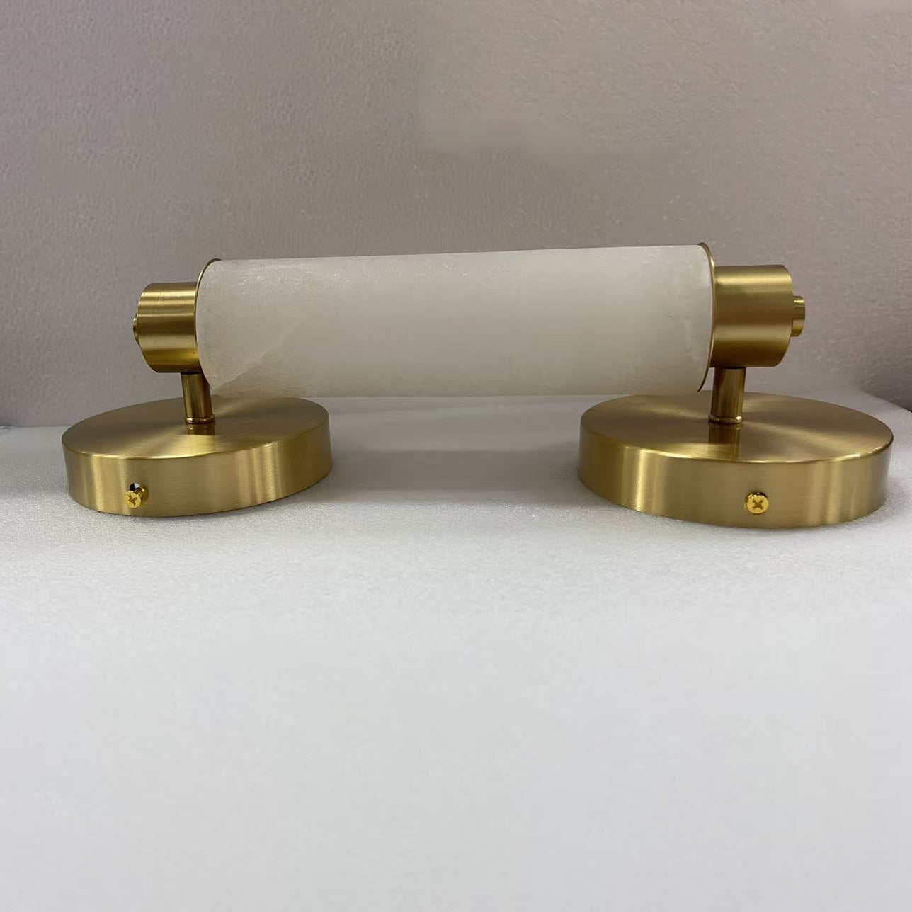 Tubular Alabaster Wall Sconce