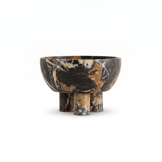 Tuscan Marble Footed Bowl