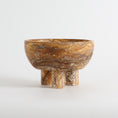Load image into Gallery viewer, Tuscan Marble Footed Bowl
