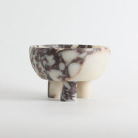 Tuscan Marble Footed Bowl