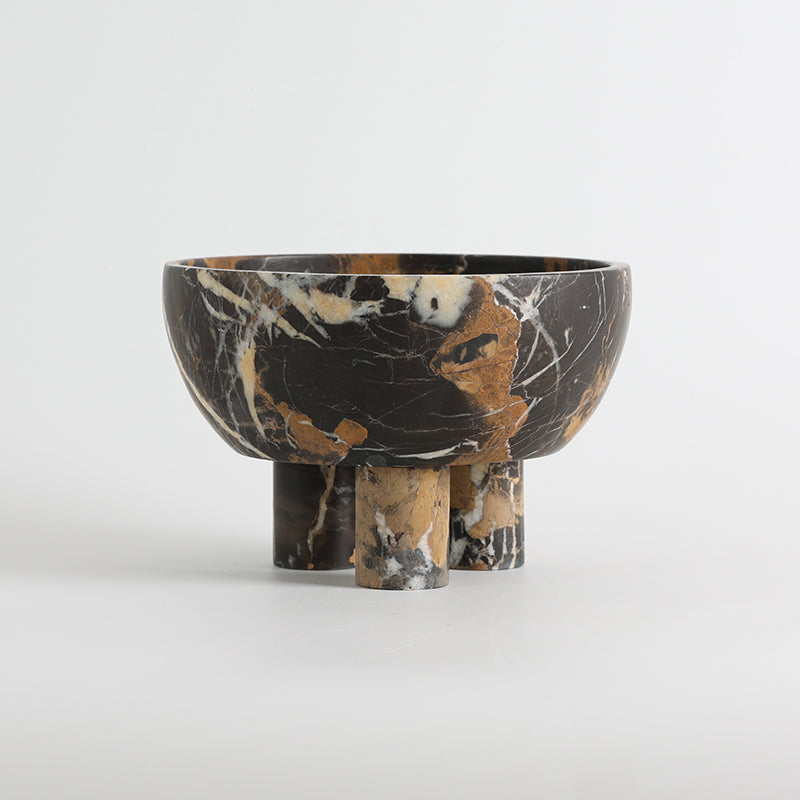 Tuscan Marble Footed Bowl