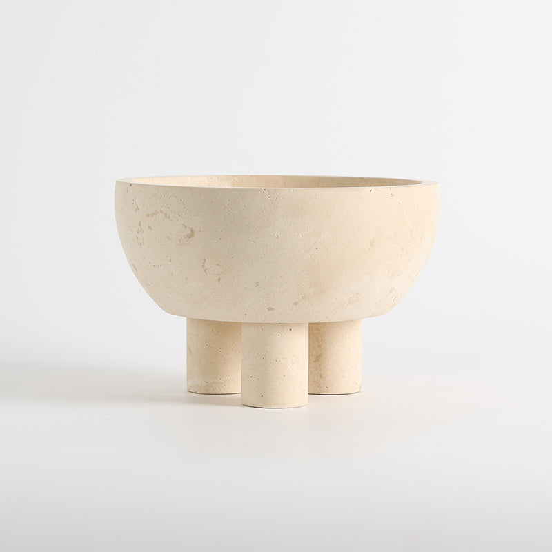 Tuscan Marble Footed Bowl