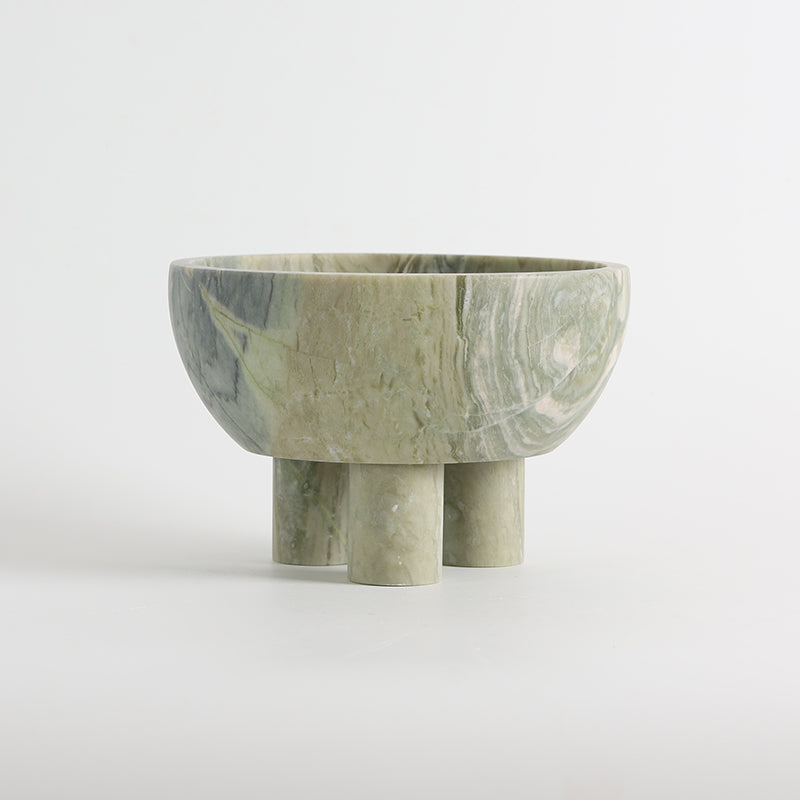Tuscan Marble Footed Bowl