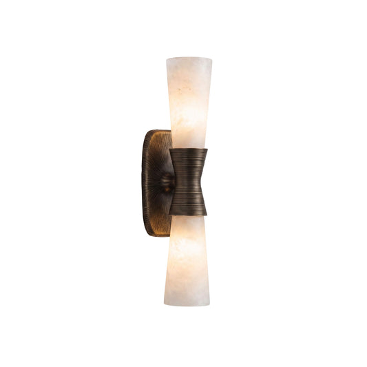 Twist Tapered Alabaster Wall Sconce