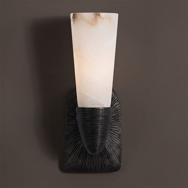 Twist Tapered Alabaster Wall Sconce