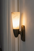 Load image into Gallery viewer, Twist Tapered Alabaster Wall Sconce
