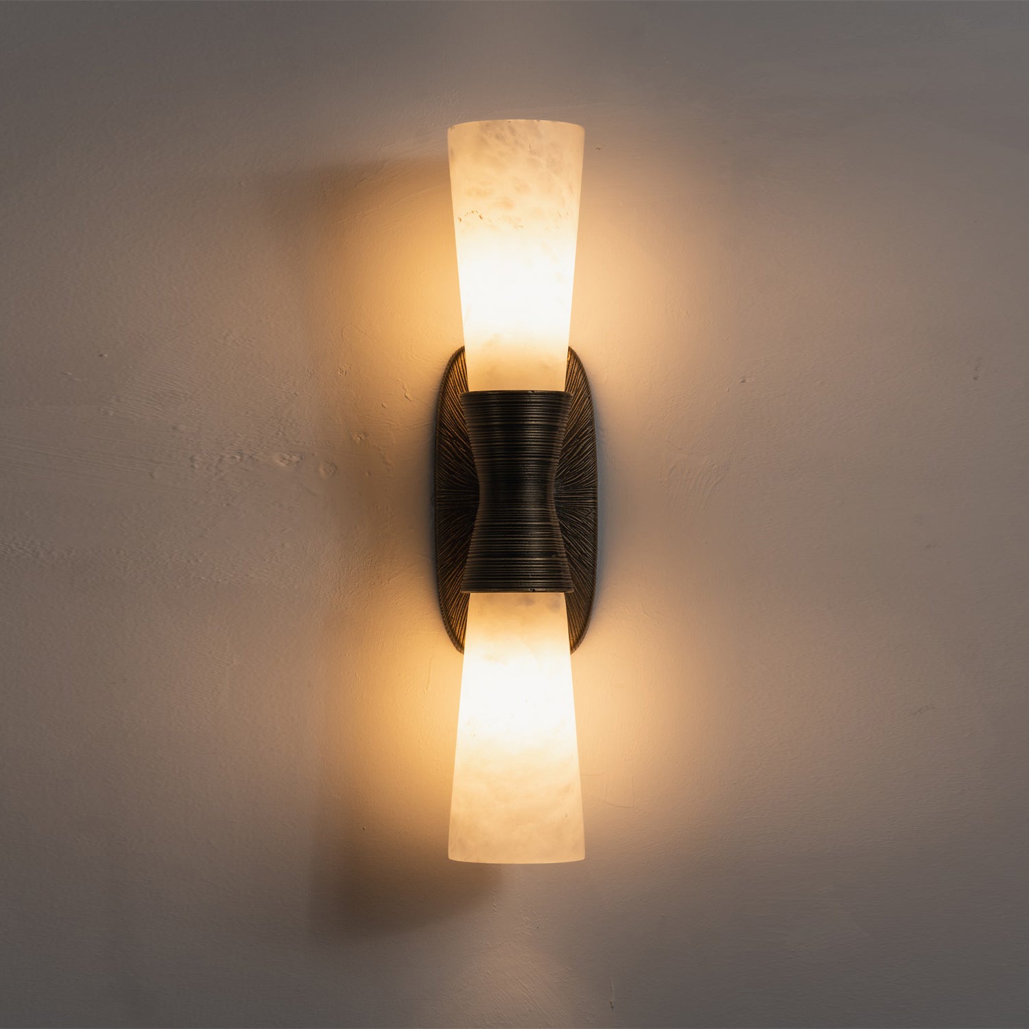 Twist Tapered Alabaster Wall Sconce