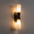 Load image into Gallery viewer, Twist Tapered Alabaster Wall Sconce
