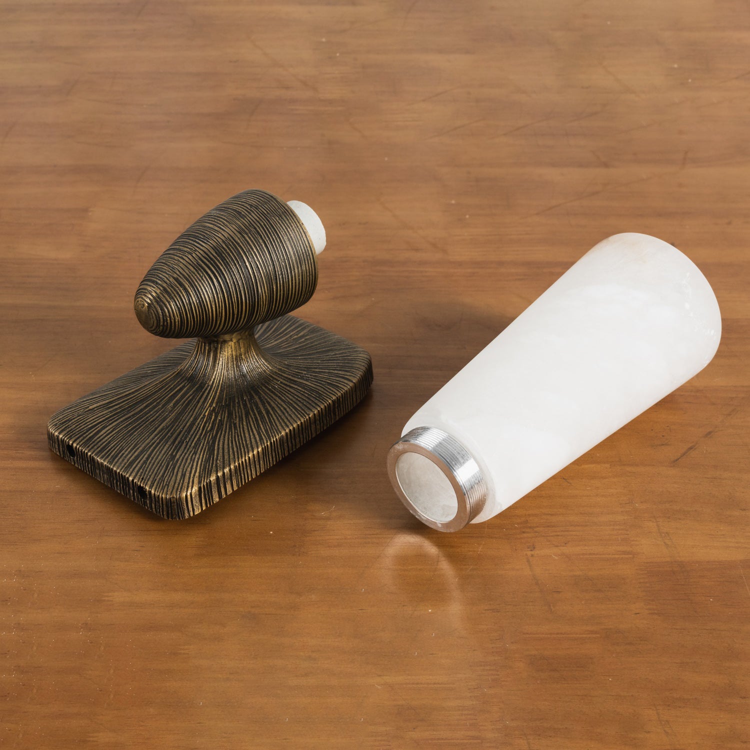 Twist Tapered Alabaster Wall Sconce