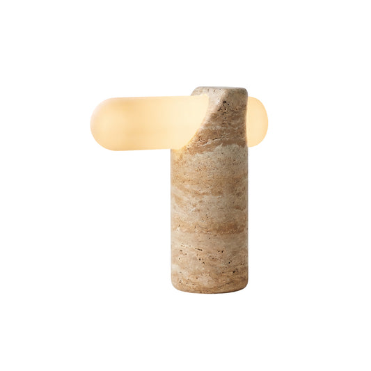VIA Travertine Table Lamp