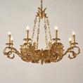 Load image into Gallery viewer, Valcourt Brass Scroll Chandelier
