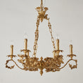 Load image into Gallery viewer, Valcourt Brass Scroll Chandelier
