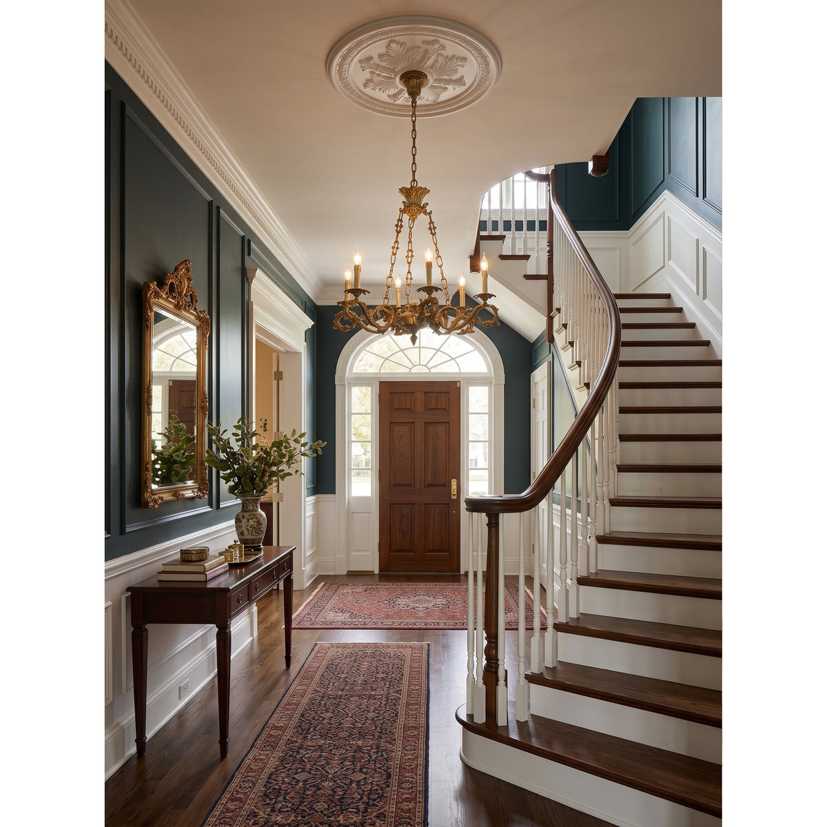 Valcourt Brass Scroll Chandelier