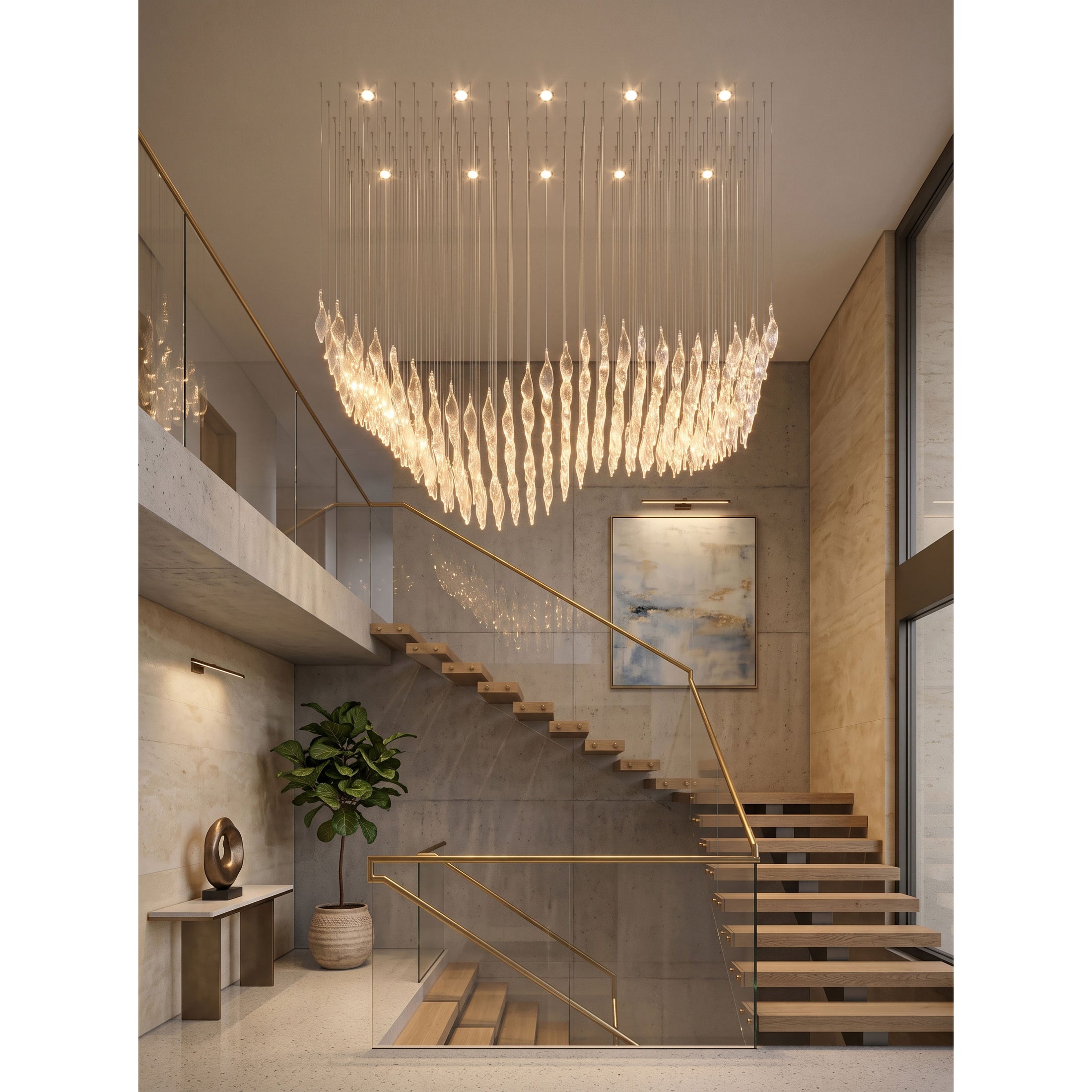 Vega Glass Chandelier