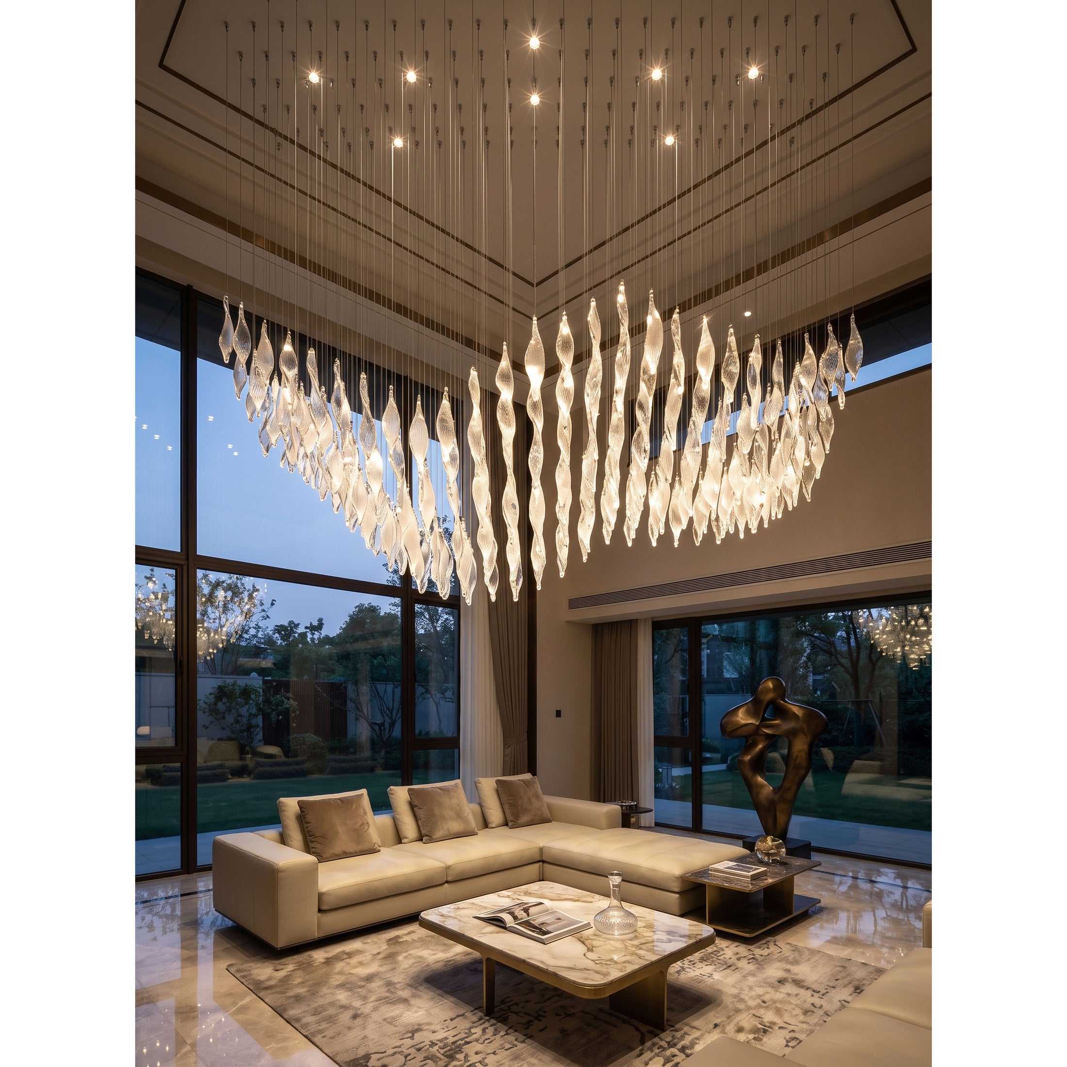 Vega Glass Chandelier