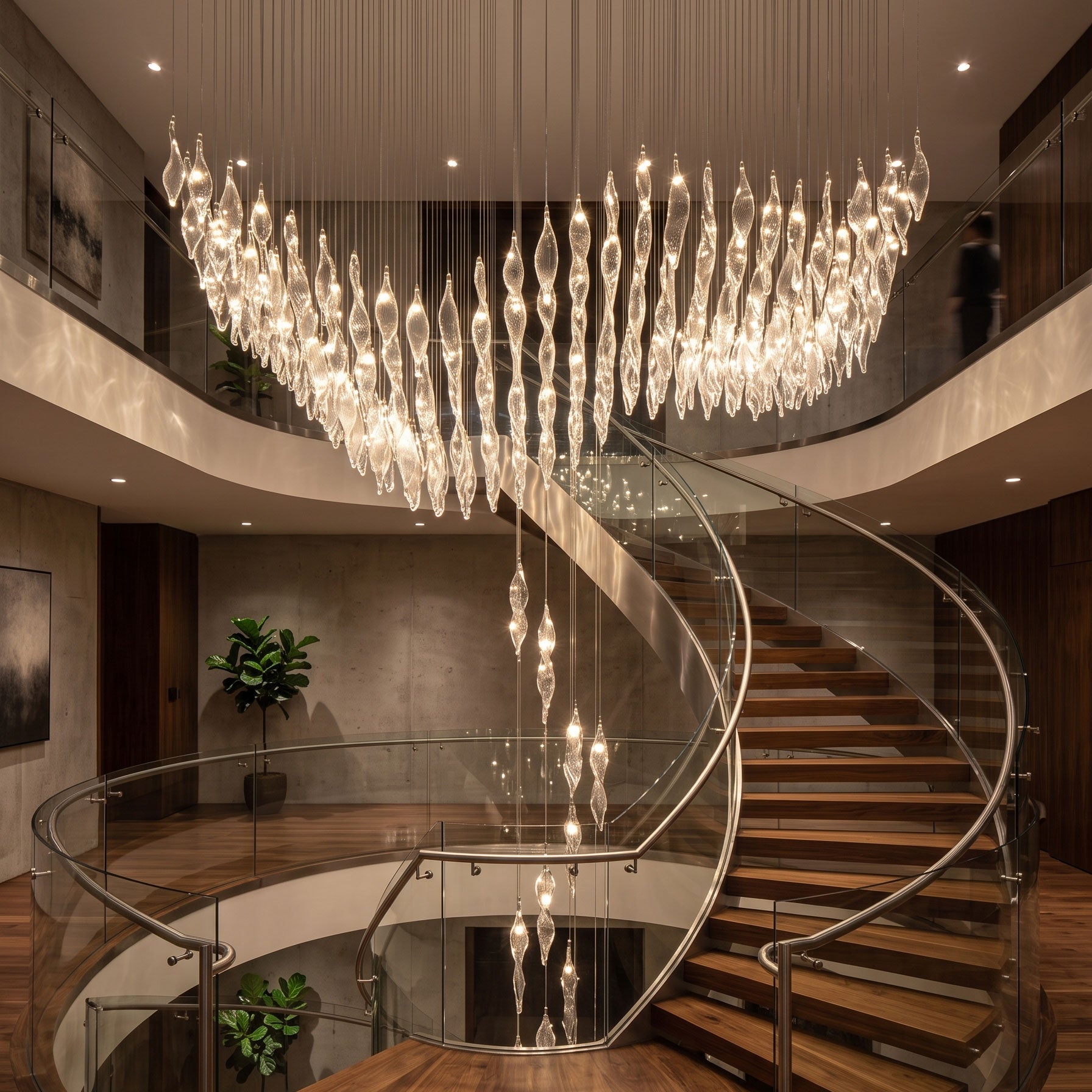 Vega Glass Chandelier