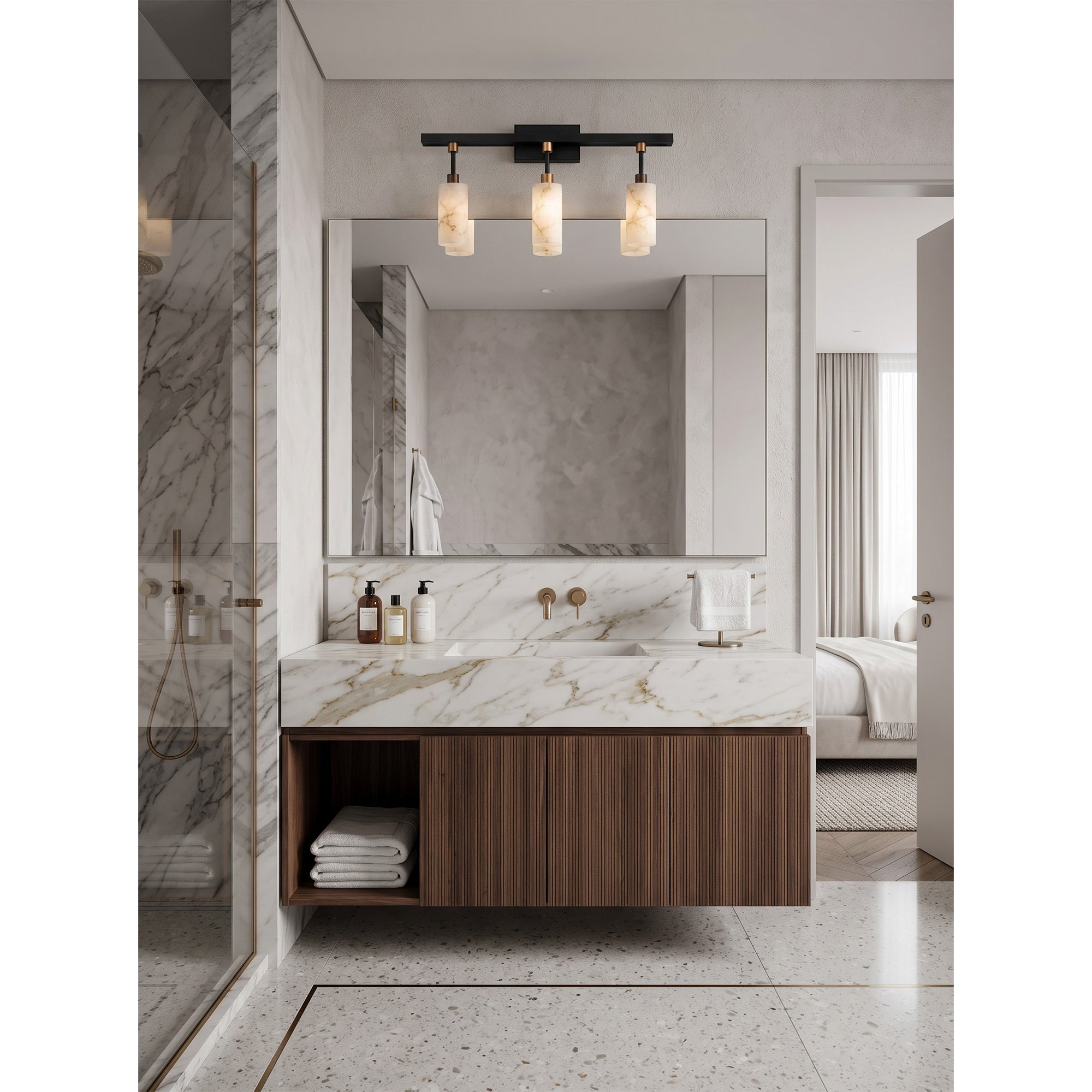 Velcora Alabaster Wall Sconce