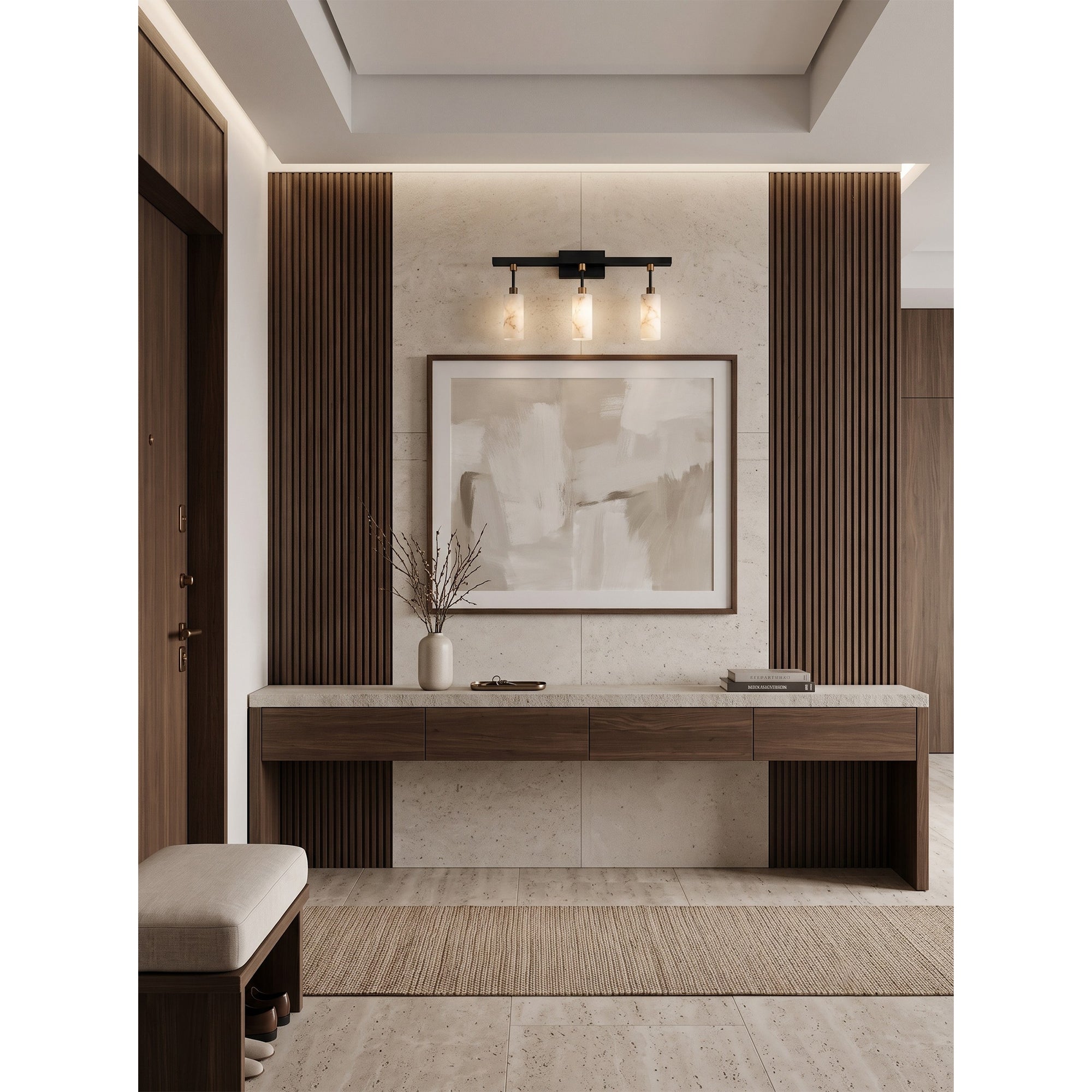 Velcora Alabaster Wall Sconce