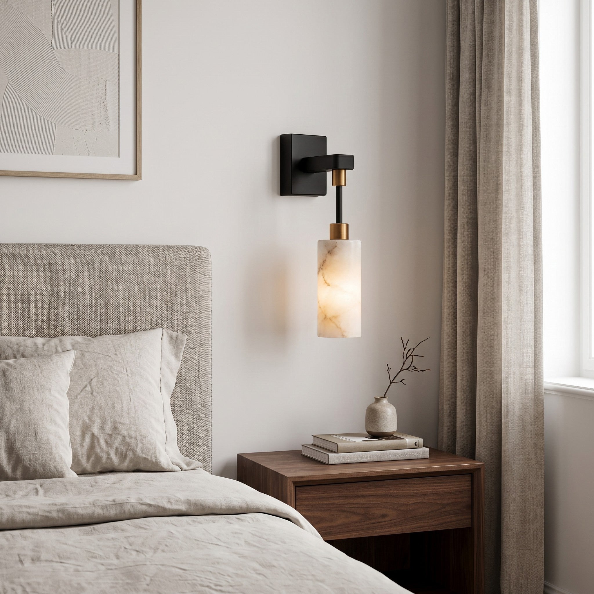 Velcora Alabaster Wall Sconce