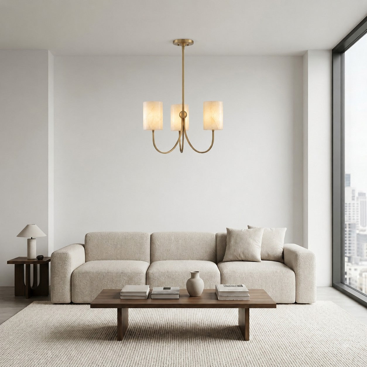Velmora Alabaster Chandelier