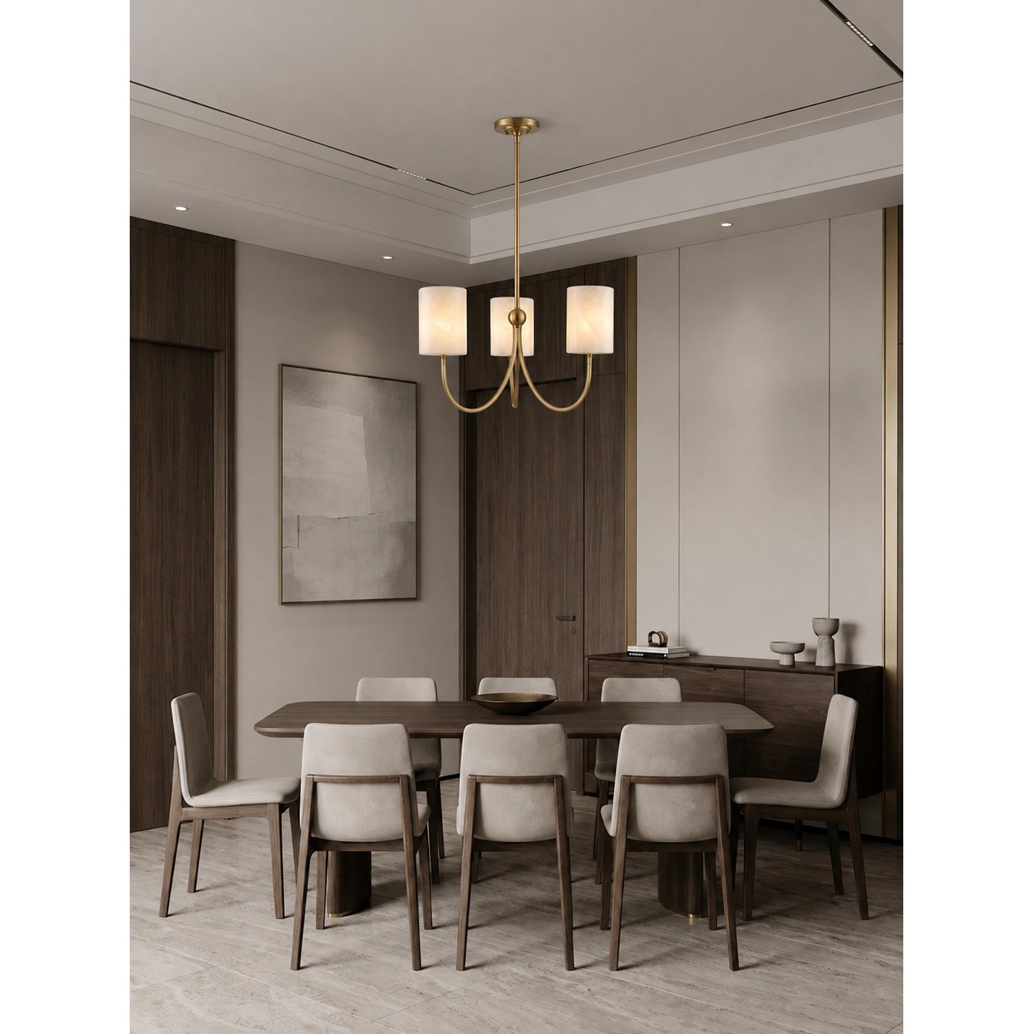 Velmora Alabaster Chandelier