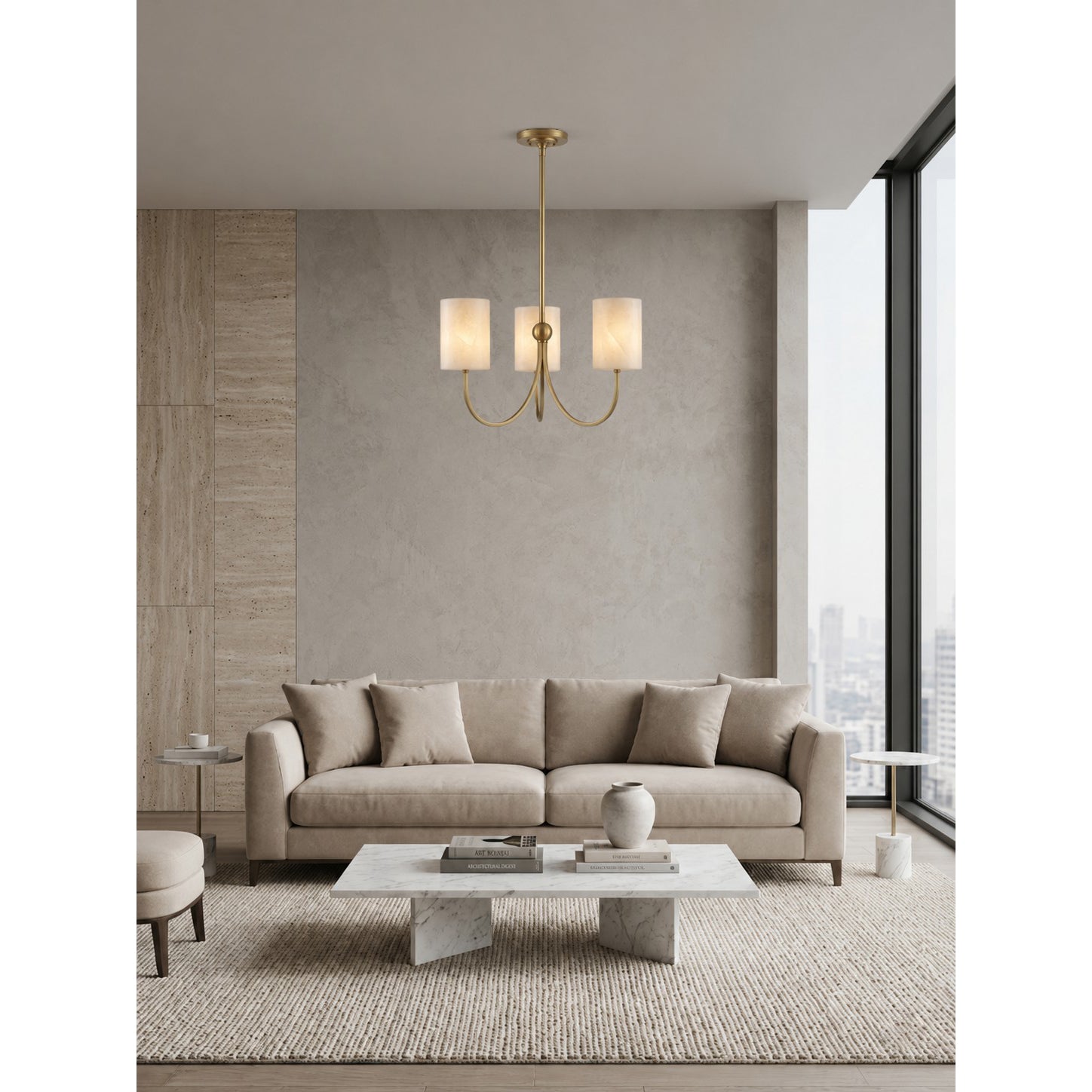 Velmora Alabaster Chandelier