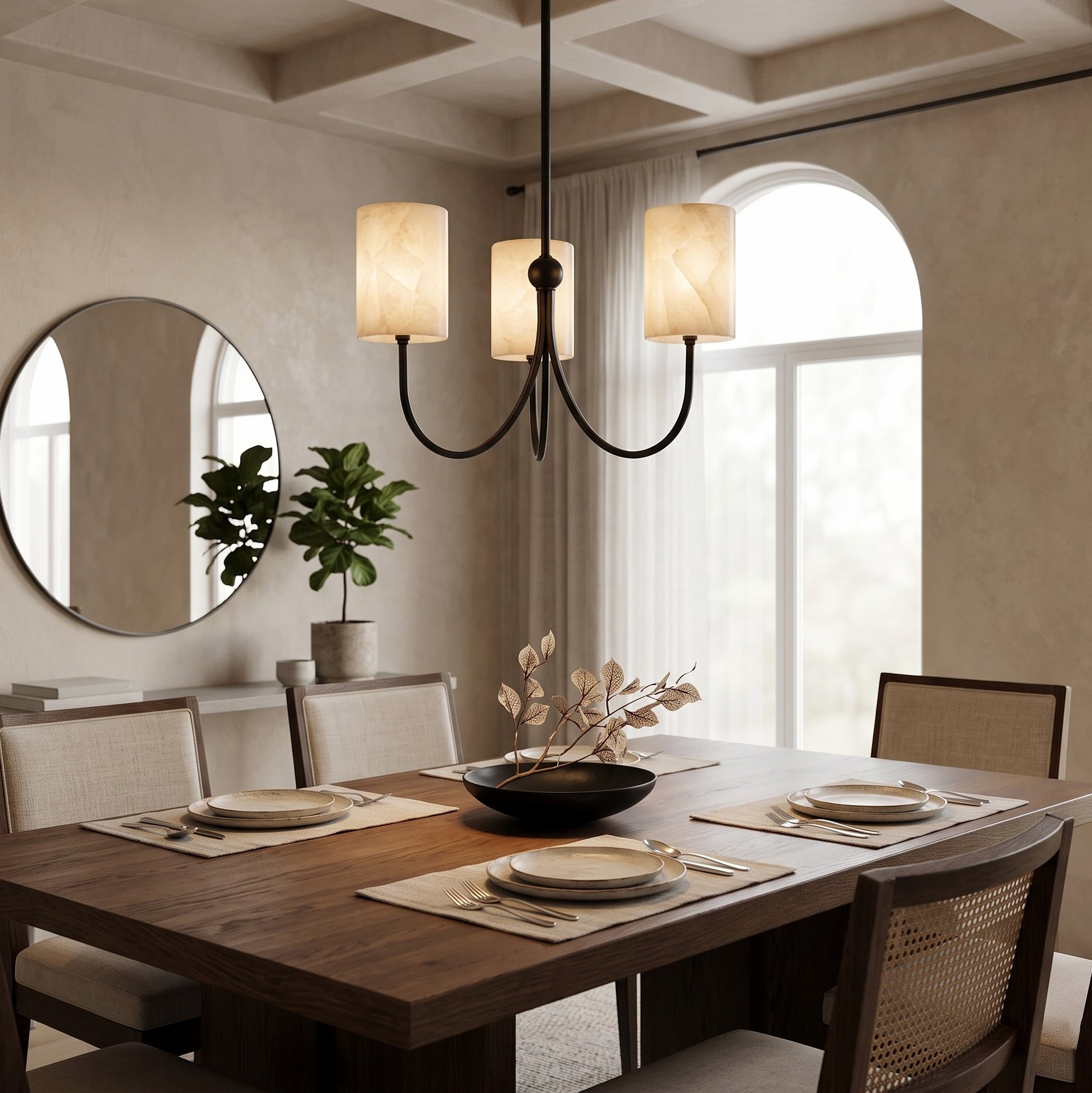 Velmora Alabaster Chandelier