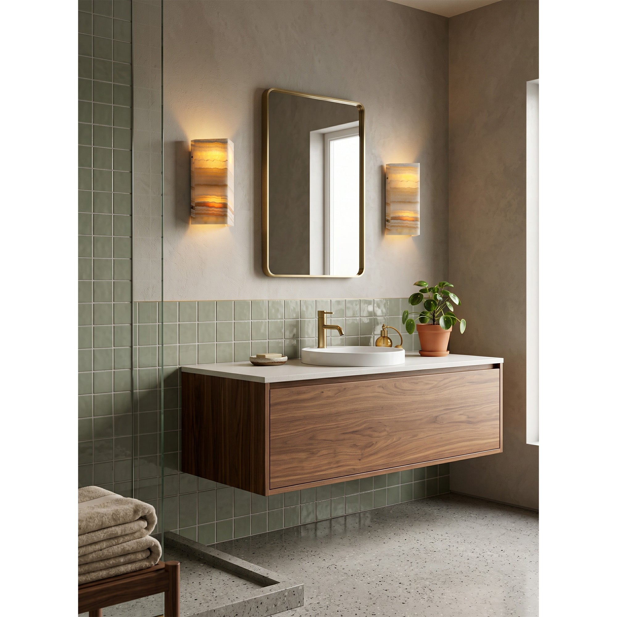 Velorin Onyx Wall Sconce