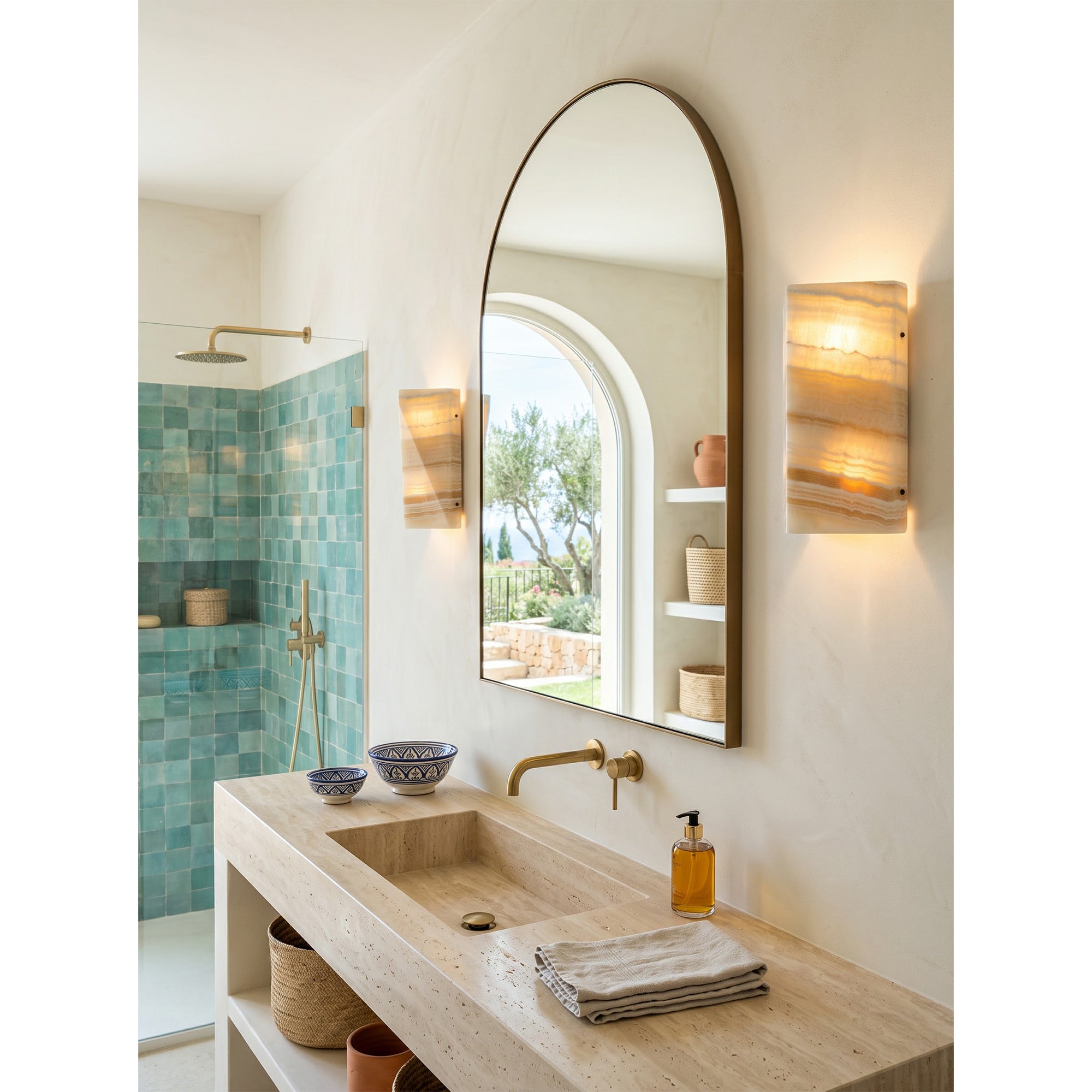Velorin Onyx Wall Sconce