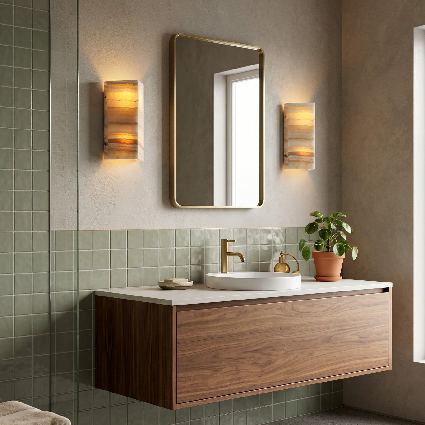 Velorin Onyx Wall Sconce