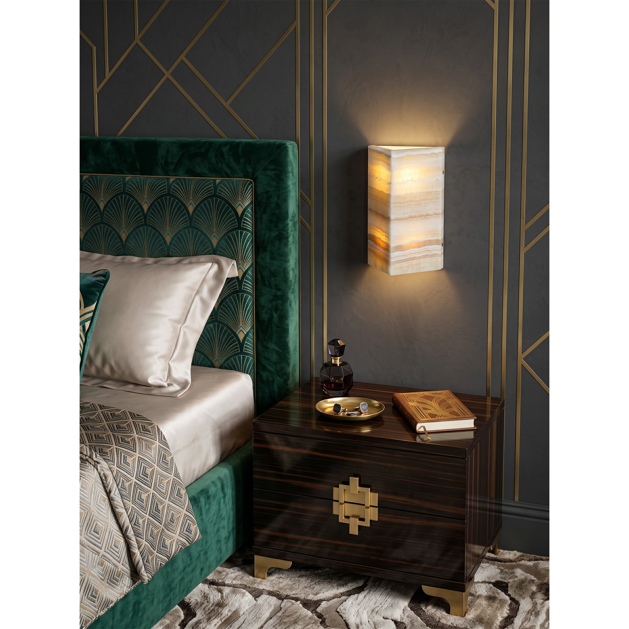 Velorin Onyx Wall Sconce