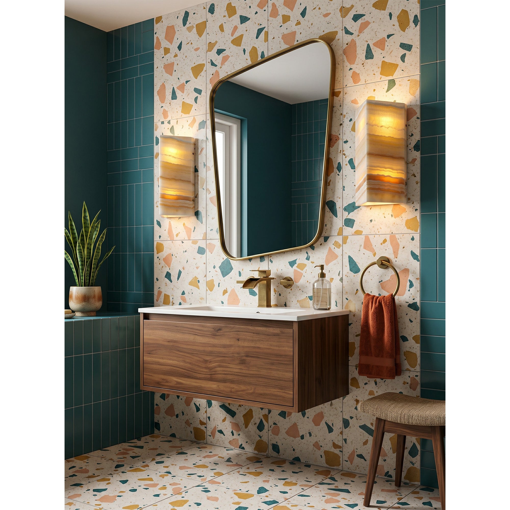 Velorin Onyx Wall Sconce