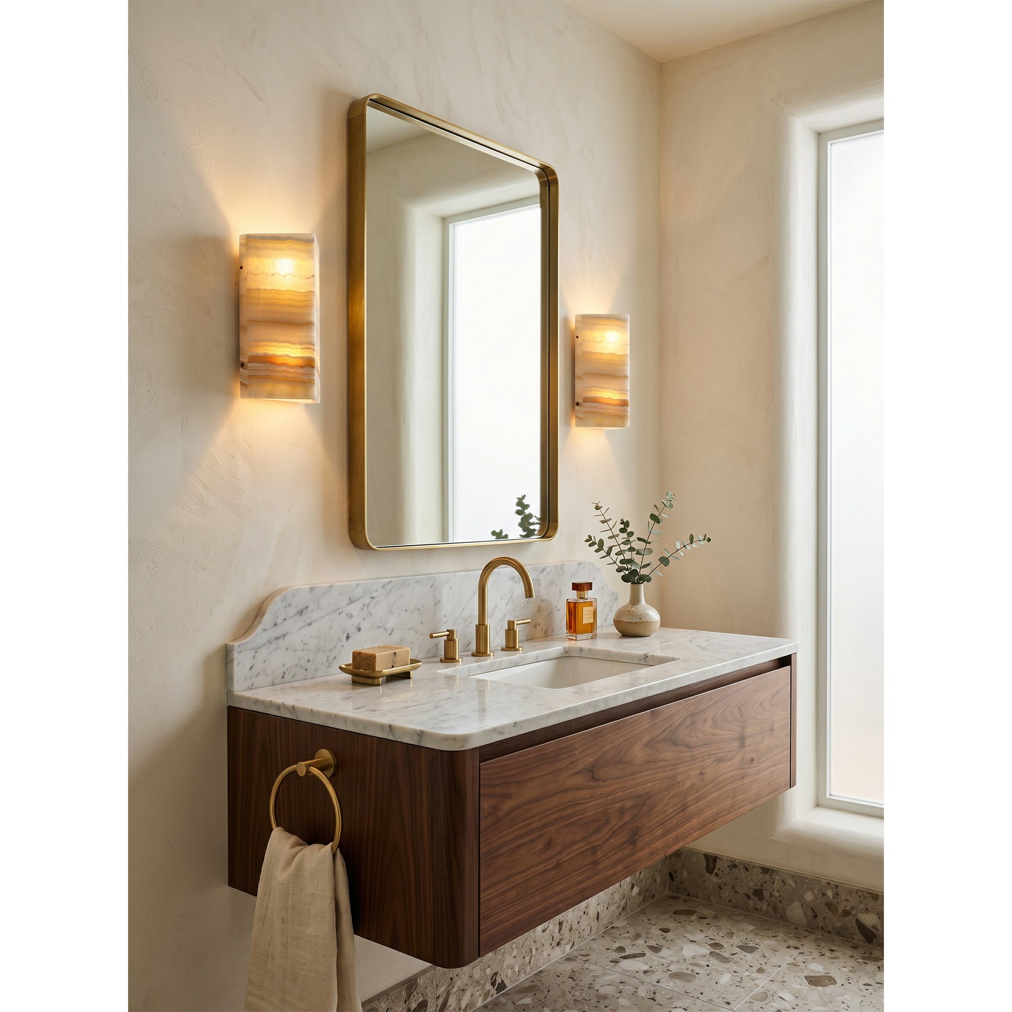 Velorin Onyx Wall Sconce